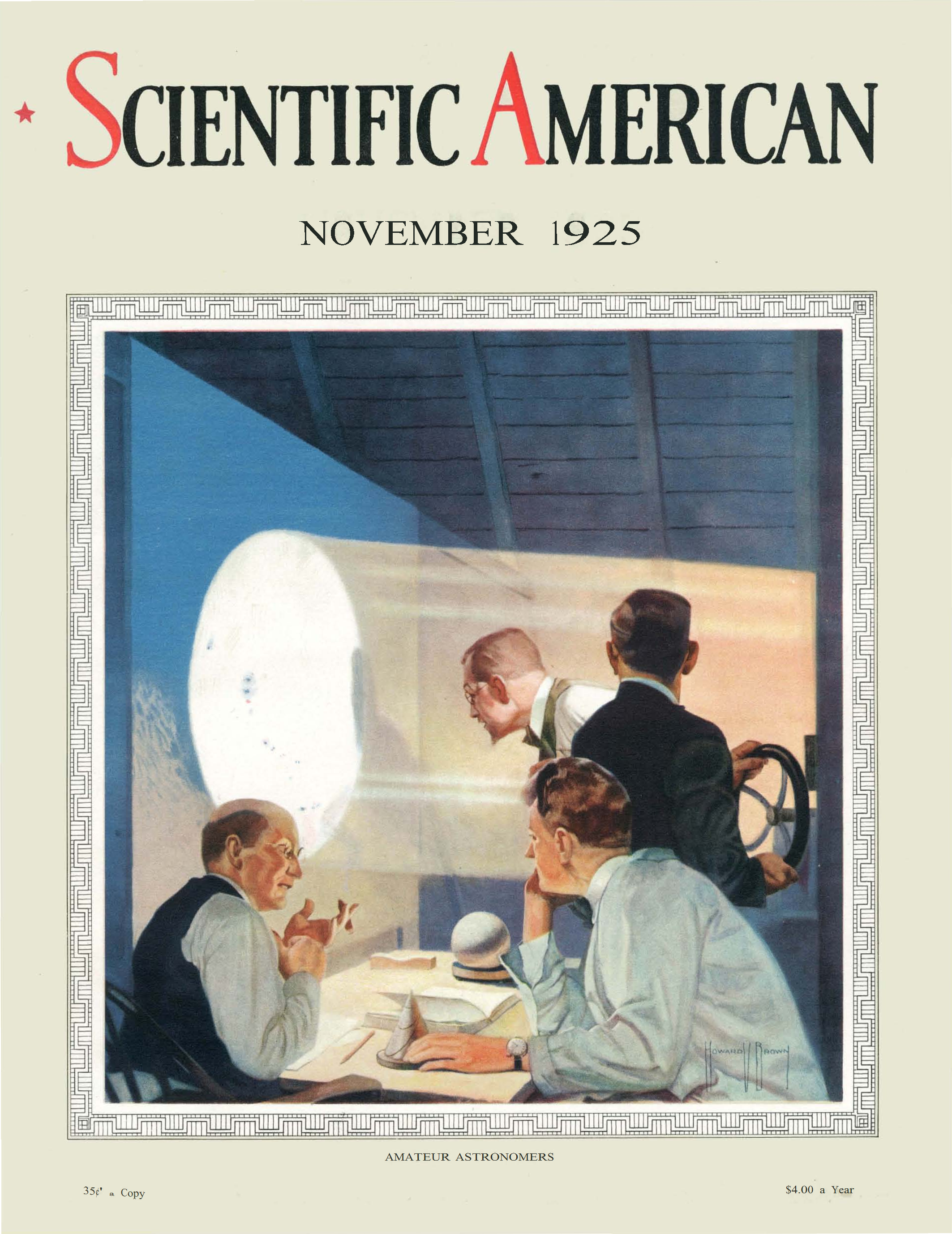 Scientific American November 1925 cover